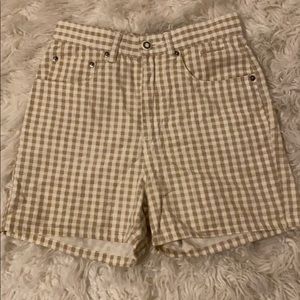 Jeans West Vintage Checkered Shorts